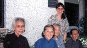 The Author with 4 'Spinster' Ladies